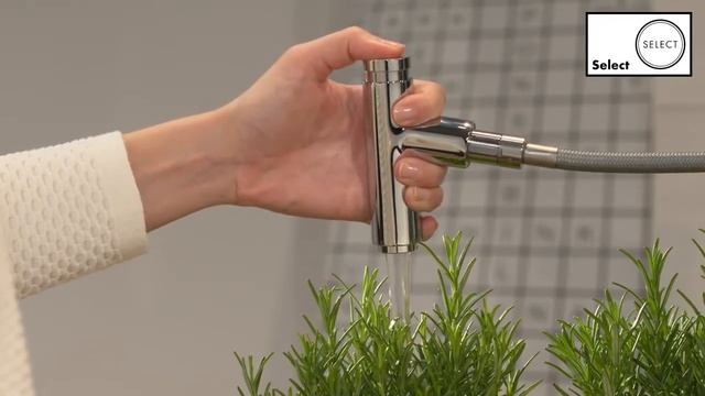 Смеситель для кухни Hansgrohe Metris Select 320 pull out spout kitchen mixer 14884000