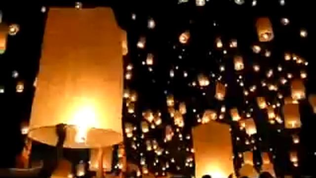 Фестиваль небесных фонариков в Китае смотреть онлайн