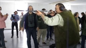 Otto shooting a .577 Nitro Express