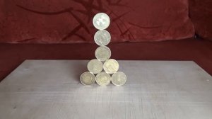 Фокус: Пирамидка из монет над МАГНИТОМ!!! Разыграй друга =)))!