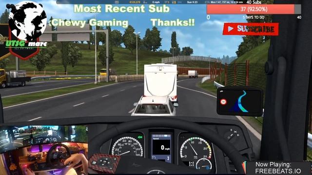 1300 MILES Ambient Chillout | Euro Truck Simulator 2 | Promods 2.43 | Logitech G29 | Triple Monitor смотреть онлайн