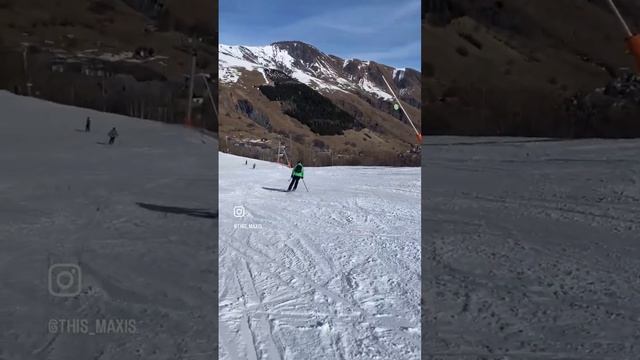 Les sybelles ski drone alpes