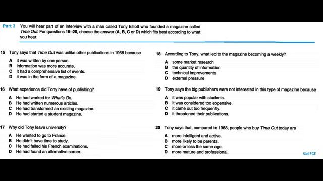 C1 Advanced (CAE) Listening Test 60 with answers