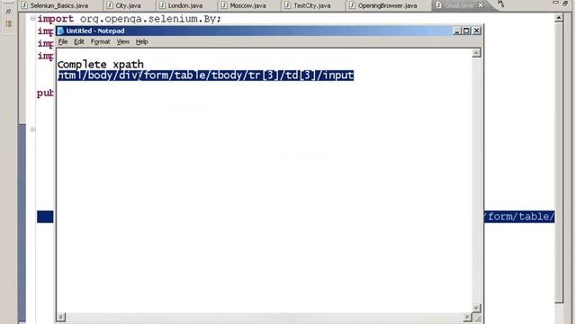 Selenium tutorial training WebDriver RC IDE grid frameworks Training Trial Class day 3