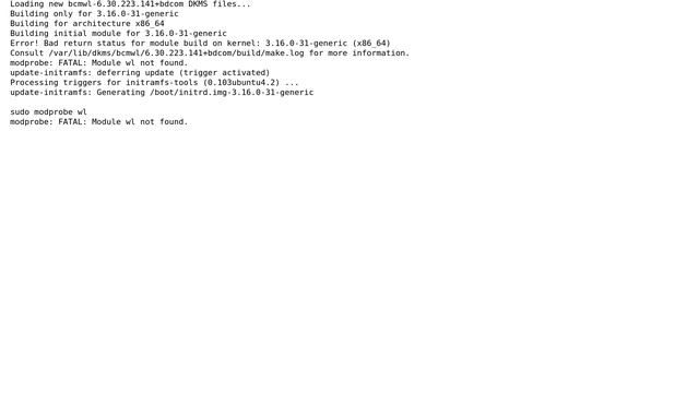 Installing Broadcom Wireless Drivers for "Chip ID": BCM4360, "PCI-ID": 14e4:43a0 (rev 03) on... смотреть онлайн