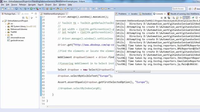 Dropdown in Selenium WebDriver