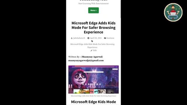 Microsoft Edge Adds Kids Mode For Safer Browsing Experience | #MicrosoftKidsMode Jadubaba Tech |