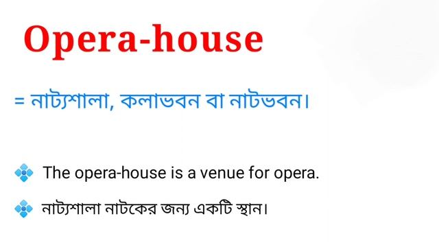 Opera house meaning in bengali || Opera house এর বাংলা অর্থ смотреть онлайн