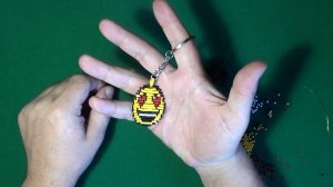 Как сделать брелок смайлик из бисера