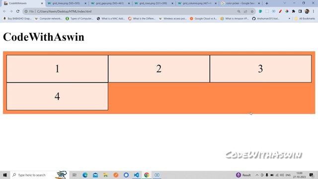 #26 CSS GRID TUTORIAL FOR BEGINNERS IN TAMIL |  PART 1#codewithaswin #css3 #css #csstutorials #grid