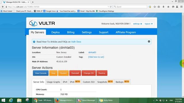 Setup Windows 2008 for vps Vultr смотреть онлайн