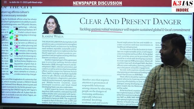 THE HINDU INDIAN EXPRESS DAINIK JAGRAN EXPLAINED | BY KINCHIT SIR | K3 IAS INDORE | UPSC MPPSC