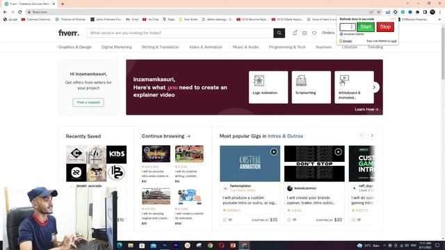 How To Online on Fiverr 24/7 Easy Auto Refresh Extension || Get More Orders on Fiverr