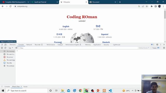 Chrome Developer Tools  || The JavaScript Series || Coding Roman