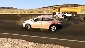 BeamNG Drive - Реалистичные автомобильные аварии и погони и ДТП. Бимка.