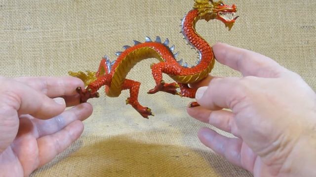 Safari Ltd. Horned Chinese Dragon set # 10135 review смотреть онлайн