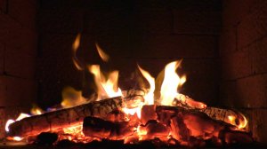 Уютный камин. Звуки костра. Треск дров в камине. 4 часа