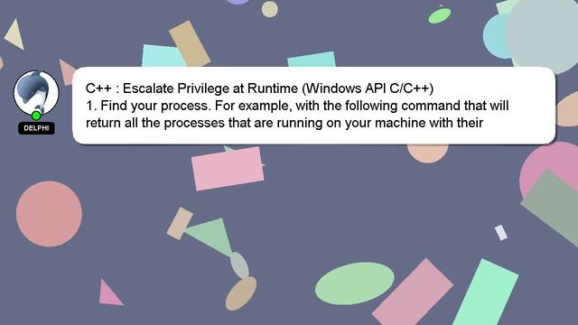 C++ : Escalate Privilege at Runtime (Windows API C/C++) смотреть онлайн