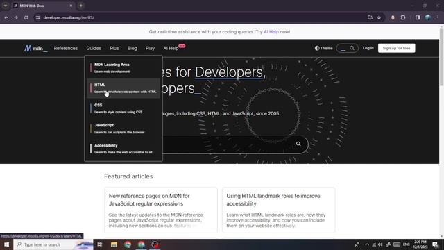 All Developer Learn To MDN