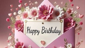 Открытка с днем рождения женщине - Поздравляю с рождением  #сднерожденияженщине #сднемрождения