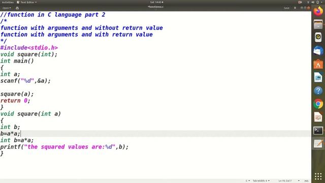 Function with arguments in C with return type and without return type | தமிழில் смотреть онлайн