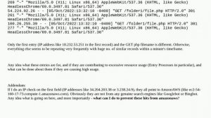 Webmasters: Apache Logs: Mozilla/5.0 (X11; Linux x86_64) AppleWebKit/537.36 (KHTML, like Gecko) H..