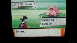 Catching a Larvitar in Pokemon Soul Silver