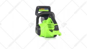 Пила аккумуляторная цепная GreenWorks G40CS30II 12" 3D обзор.