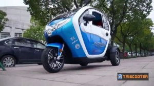 Электроскутер трицикл с кабиной TRISCOOTER ELEJULI 1000W Купить 8 800 777-40-97 .mp4