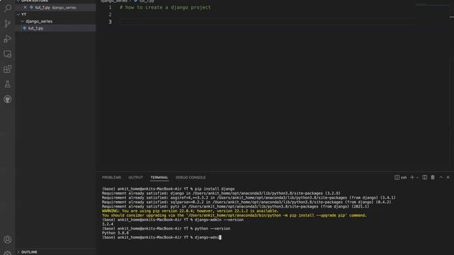 how create django project  first time |  django project |