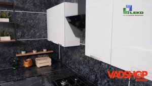 Кухни Leko Авенза в цвете Россо, Неро