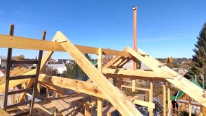 Монтаж стропильной системы (часть 1)