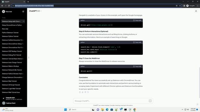selenium setup chrome driver