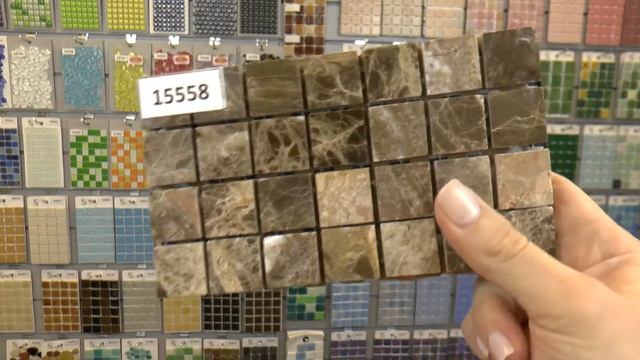 Мозаика из мрамора Emperador Dark смотреть онлайн