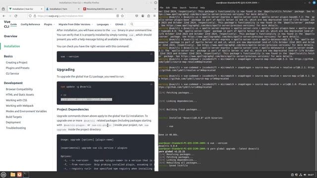 Install Yarn, VueJS and configure TS project | Linux Mint 21.3