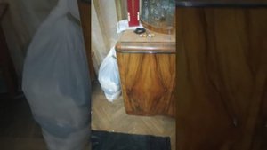 Старая дверь реставрация - 9 - одна сторона покрашена