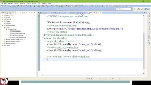 How To Test CheckBox Using Selenium? (Selenium Course) Lecture - 9