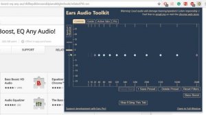 How To Bass Boost/Increase Volume/EQ Audio in Google Chrome (Ears Audio Toolkit)