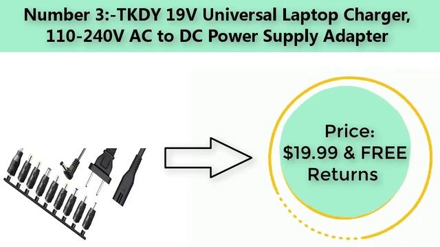 Best laptop chargers in the UK 2022.AC Adapter Laptop Charger.110-240V AC to DC Power Supply Adapte