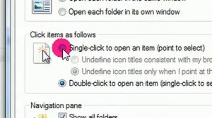 How To Open Folder , File , Icon With Single Mouse Click (Hindi)