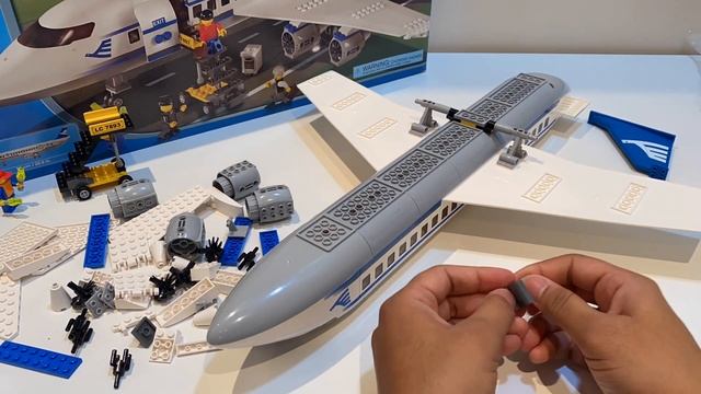 LEGO City 7893 Passenger Plane (2007 - 2008) - LEGO speed build review смотреть онлайн