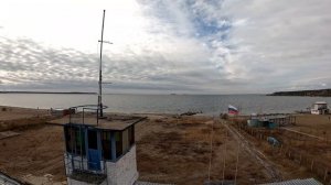 Осеннее Обское море. Центральный пляж