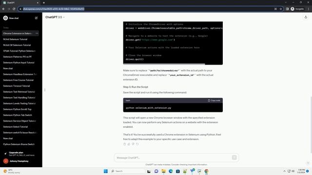 use chrome extension in selenium