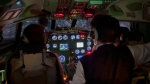 Посадка Ту154 в Ульяновске (UWLL)
