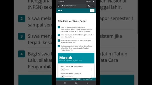 VERIFIKASI NILAI RAPOR ppdbjatim.net by #kkulsum смотреть онлайн
