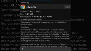 BlackBerry 10 | How to install Google Chrome on BlackBerry Passport
