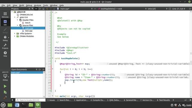 8. QDeleteAll With QMap
