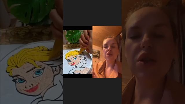 Рисунок на торте всегда выглядит очень эффектно