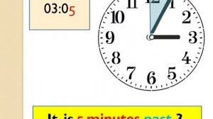 Время на английском языке. Минуты.