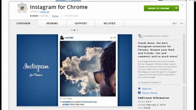 Instagram On Google Chrome смотреть онлайн